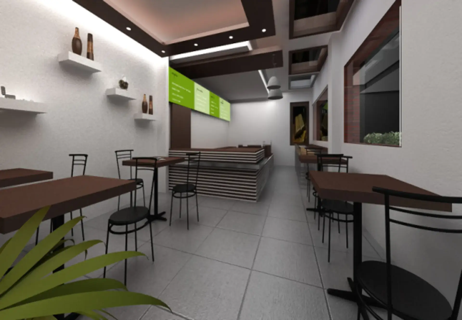 Trio Café seating and hospitality space