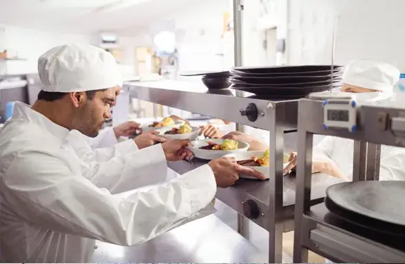 Industrial food-service operation by Trio Catering