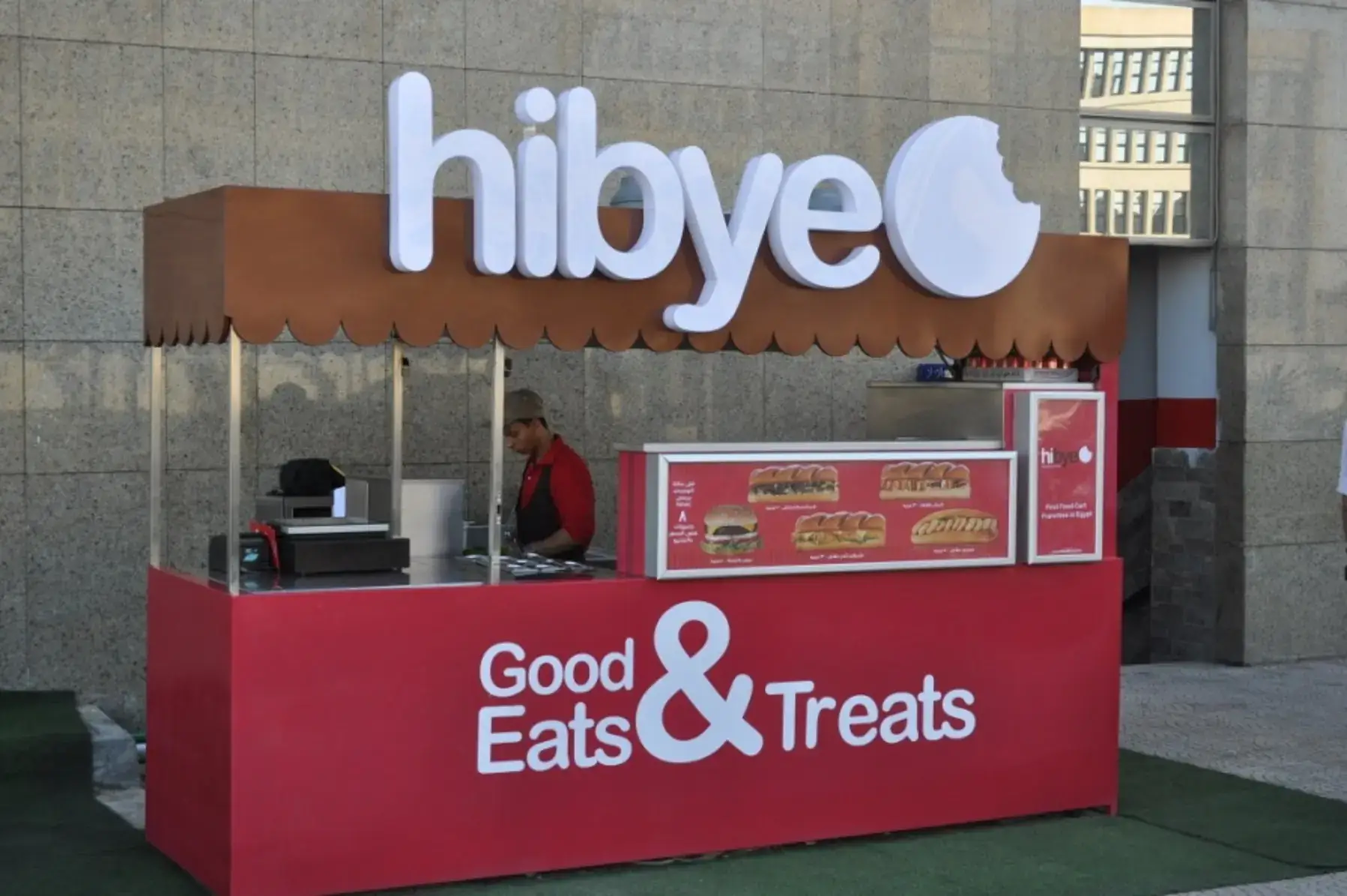 Trio Event Food Cart serving guests at an outdoor event